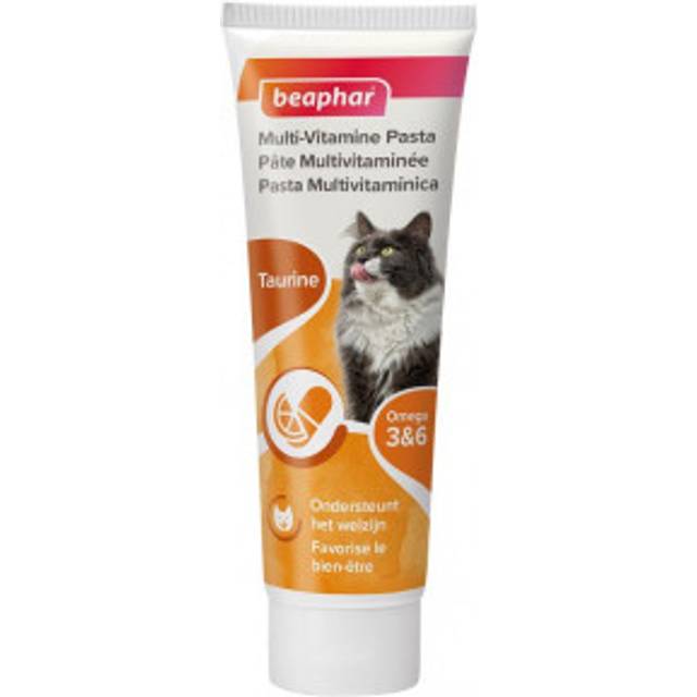 Beaphar Multi-Vitamin pasta för katt (100 g). Förpackning: Per styck