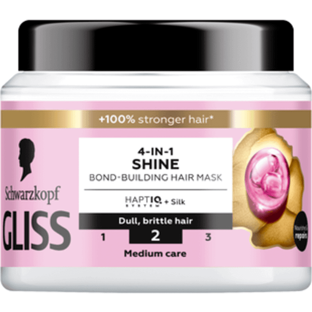 Schwarzkopf Gliss 4-In-1 Shine Bond-Building Hair Mask