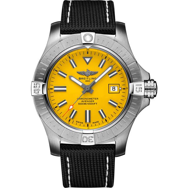 Breitling Watch Avenger Automatic 45 Seawolf Leather Tang Type D