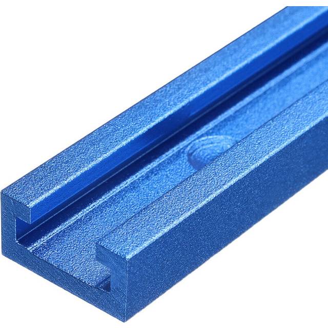 (500mm) Blue Oxidation 100-1220mm T-track T-slot Miter Track Jig T Screw Fixture Slot 19x9.5mm For Table Saw Router Table Woodworking Tool