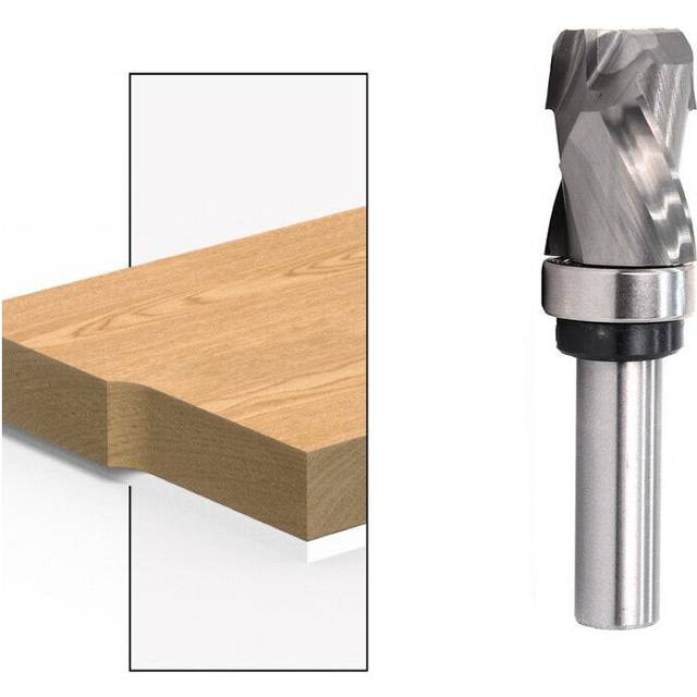 (6mm) 6mm/6.35mm/12.7mm Carbide CNC Router Bit Bearing Ultra-Perfomance Compression Flush Trim Milling Cutter For Wood