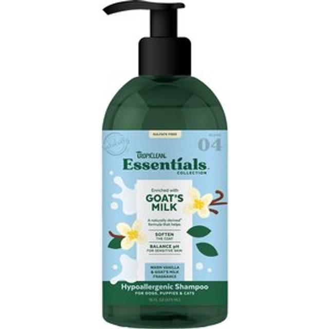 TROPICLEAN Hypoallergenic Shampoo Enriched with Goat's milk 473ml