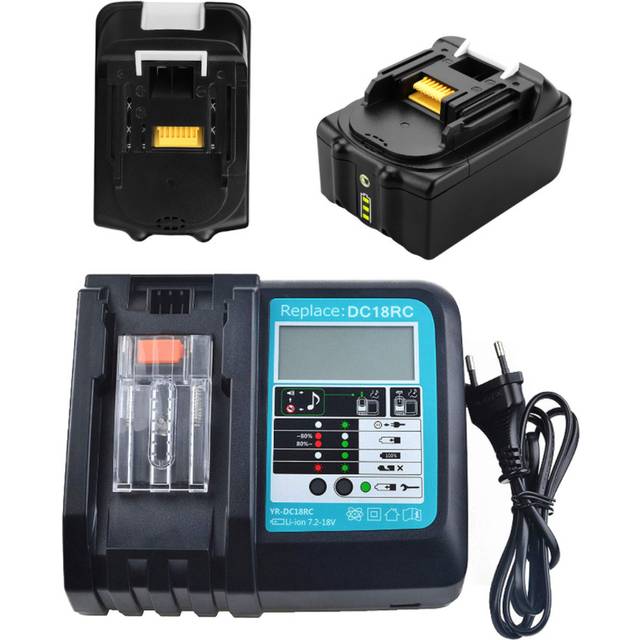 DC18RCT Li-ion Battery Charger for Makita Charger 18V 14.4V BL1830 Bl1430 DC18RC DC18RA Power tool 3A Charging Current EU plug