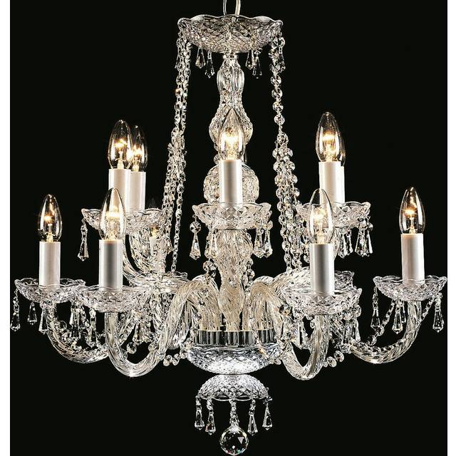 Weatherford 12-Light Candle-Style Chandelier - Chrome (60cm H X 62cm W X 62cm D)