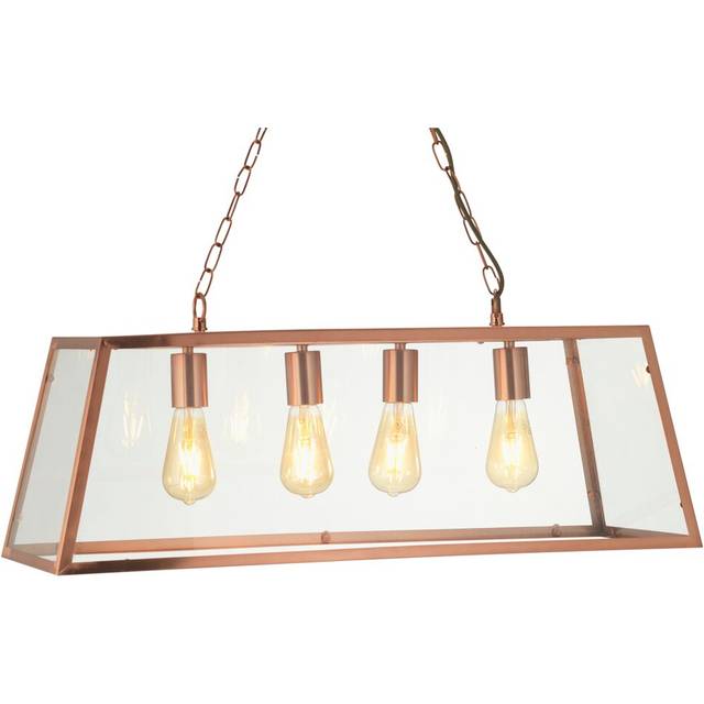 Hicks 4-Light Kitchen Island Pendant - Copper (32cm H X 78cm W X 30cm D)