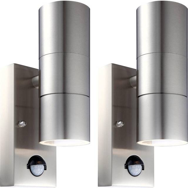 Michale Outdoor Armed Sconce - Stainless Steel (21.5cm H X 7cm W X 11cm D)