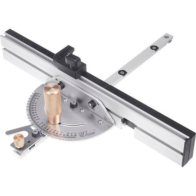 Brass Handle 450mm 27 Angle Miter Gauge With Box Jiont Jig Track Stop Table Saw Router Assembly Ruler