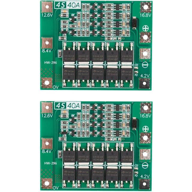 2X 4S 40A -Ion Lithium Battery 18650 Charger Pcb Bms Protection Board for Drill Motor 14.8V 16.8V Cell Module