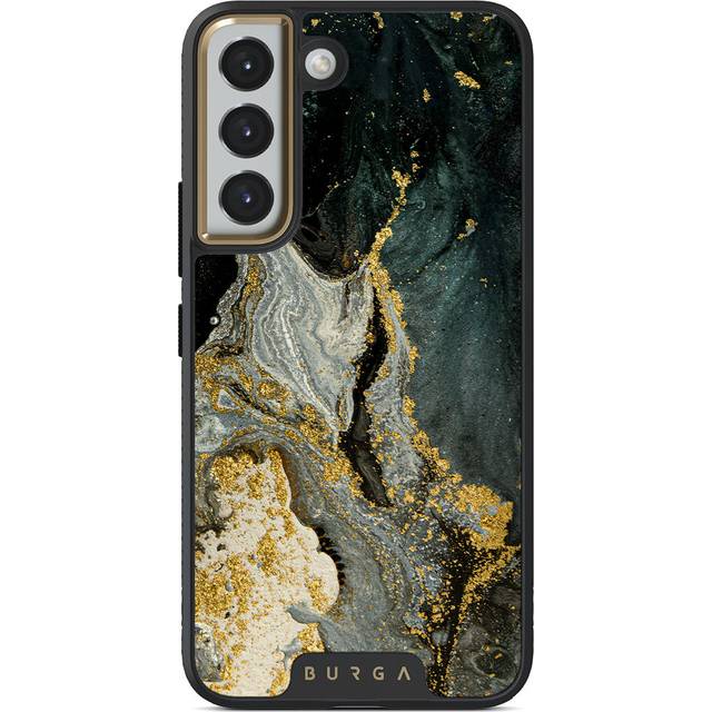 Northern Lights - Marble Samsung Galaxy S22 Plus Case, Elite Dark / Gold