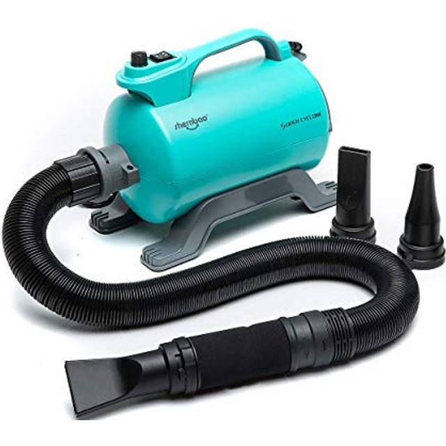 shernbao High Velocity Professional Dog Pet Grooming Hair Force Dryer Blower ?Super Cyclone? 5.0HP