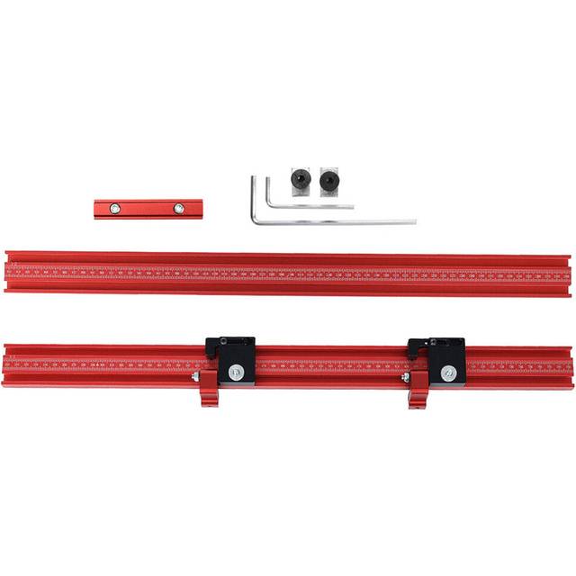 Aluminum Alloy Woodworking Extension Guide Rail T-track Connector for Track Saw Rail Parallel Guide System