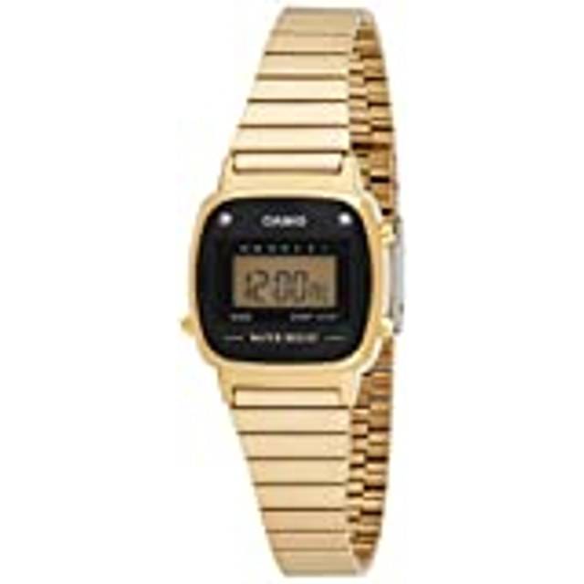 CASIO Waterproof Quartz Sports Analog Unisex Gold Digital LA670WGAD-1 - Free
