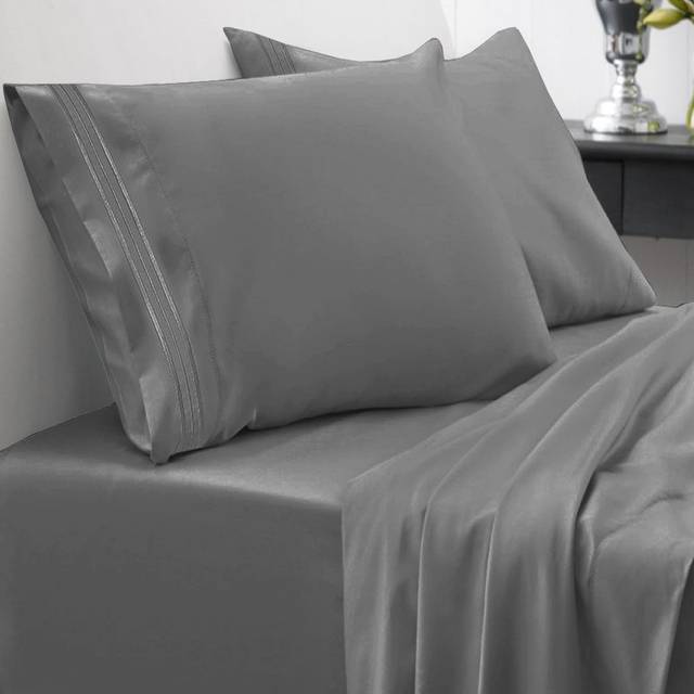 Twin Sheets - Breathable Luxury Sheets with Full Elastic & Secure Corner Straps Built In - 1800 Supreme Collection Extra Soft Deep Pocket Bedding Set