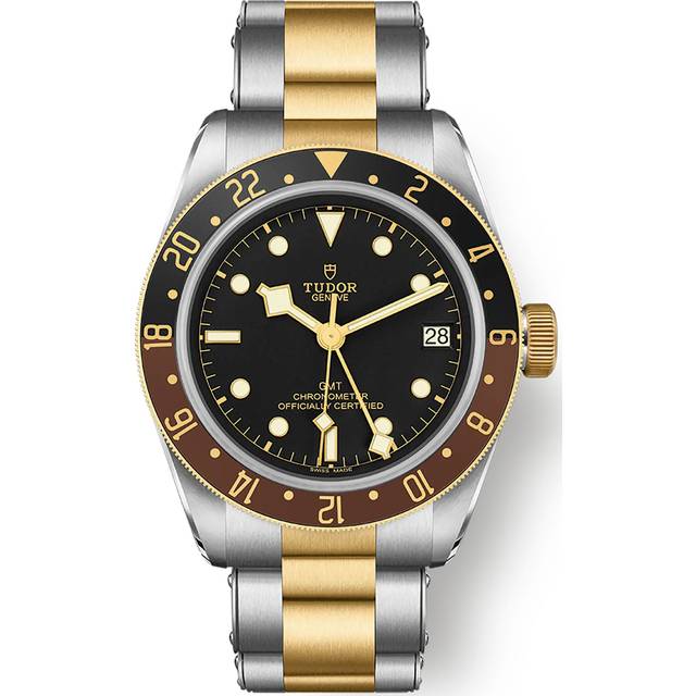 Tudor Mens Black M79833mn-0001 Bay Gmt S&g 18ct Yellow-gold and Steel Automatic Watch 41mm - BLACK