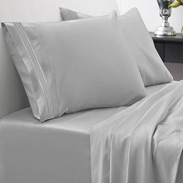 King Size Sheets - Breathable Luxury Bed Sheets with Full Elastic & Secure Corner Straps Built In - 1800 Supreme Collection Extra Soft Deep Pocket Bed