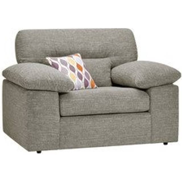 Mink Fabric Sofas - Armchair - Morgan Sectional Sofas Range - Oak Furnitureland