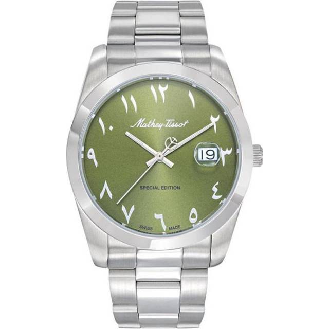 Mathey-Tissot Mathy Orient Special Edition Stainless Steel Green Dial Quartz H450APEV Men's Watch green