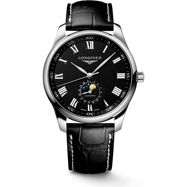 LONGINES Master Collection 42MM AUTO Black LTHR Men's Watch L2.919.4.51.7 / L29194517 - 42 mm