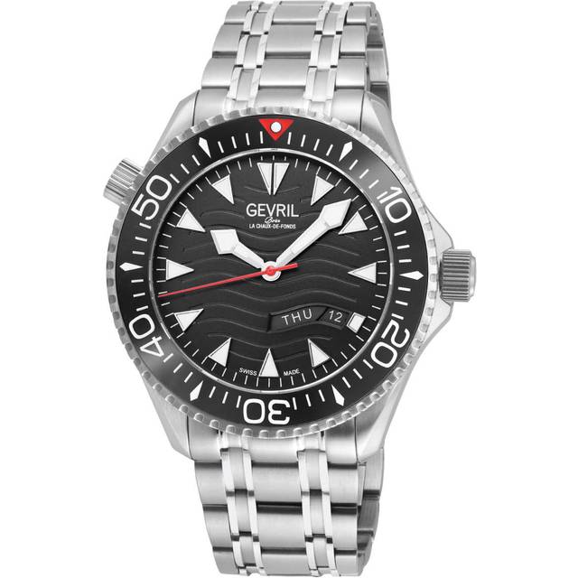 Hudson Yards 48832B Swiss Automatic 3 Hands, SW200 Movement Tungsten Ring, Damascus Steel Dial Watch - Grey - One Size