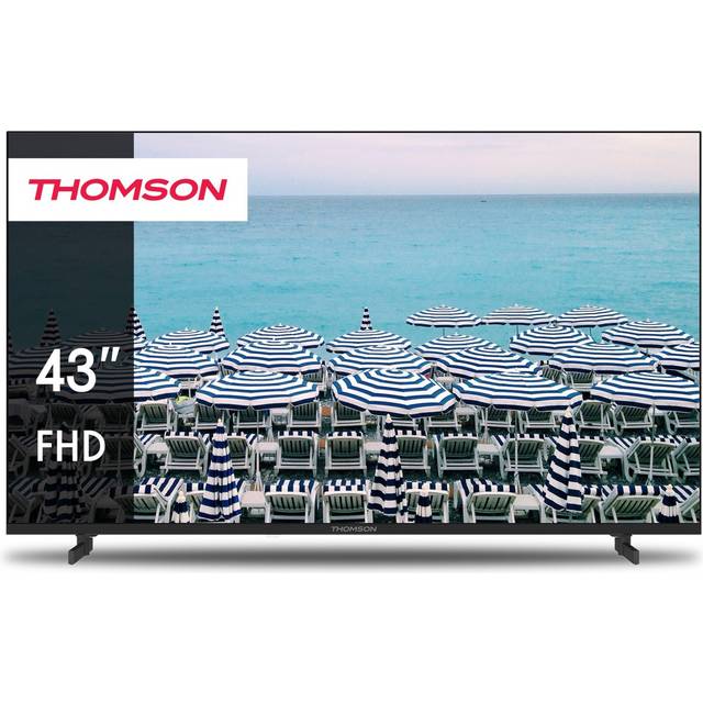 THOMSON 43 Tum (109 cm) LED Full HD Easy TV – Inga Smart – Hotel Mode, USB, HDMI, Triple-Tuner (Kabel/Satellit/Antenn), AV IN, CI+, A+ Panel – 43FD2S13