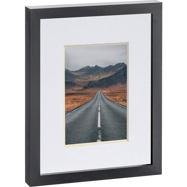 Photo Frame with 4&#34; x 6&#34; Mount - 8&#34; x 10&#34; - Black/White