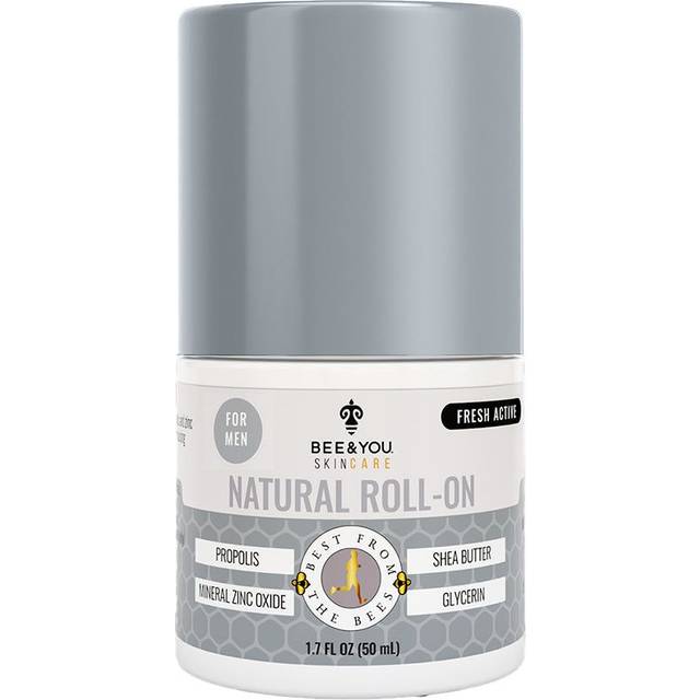 Bee&You  Natural Roll-On  For Men  Fresh Active  1.7 fl oz (50 ml)