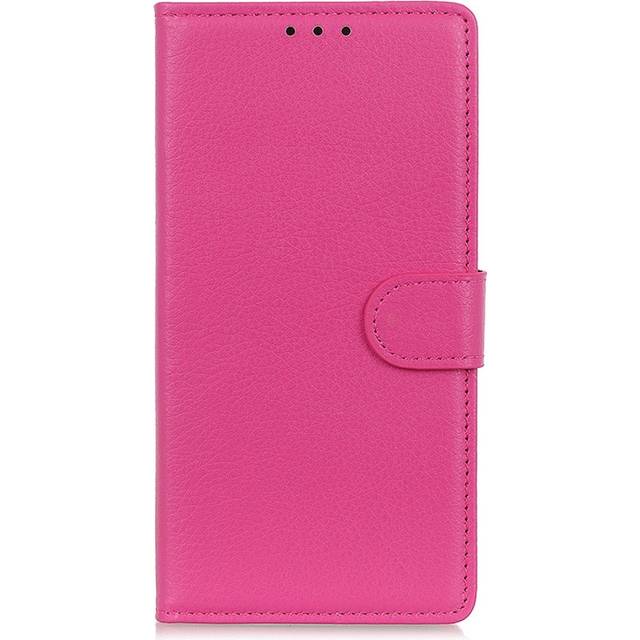 OnePlus 12 Litchi Läder Plånboksfodral - Pink