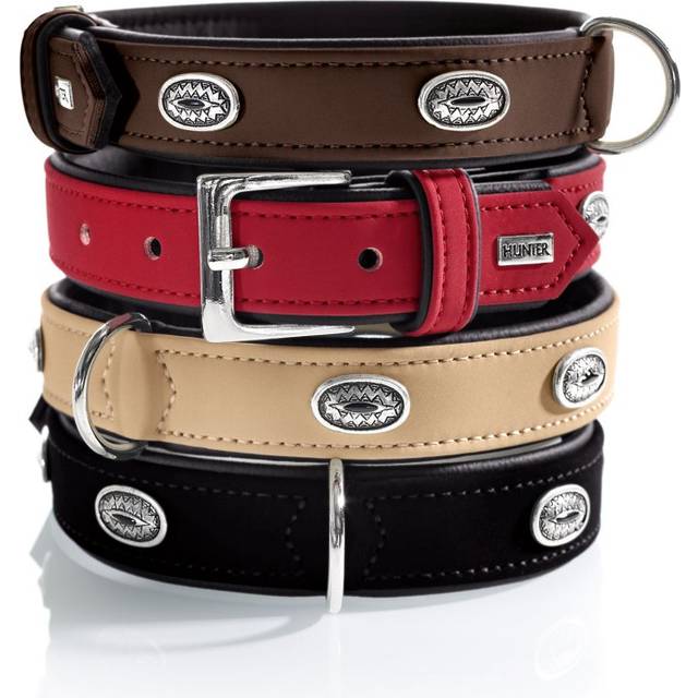 Hunter Collar Softie Stone 50/S-M Artificial Leather Red/Black