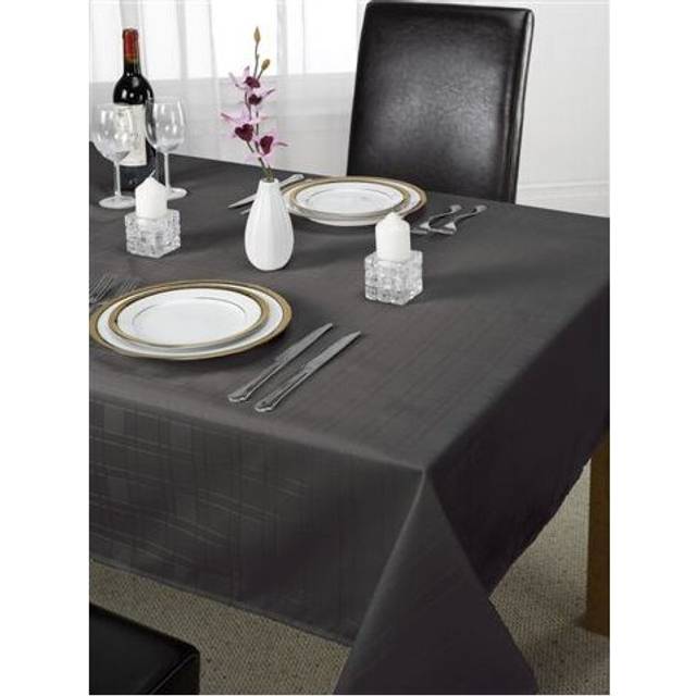 Chequers - Jacquard Table Cloth in Black - 50x70 (127x178cm) - Emma Barclay | TJ Hughes