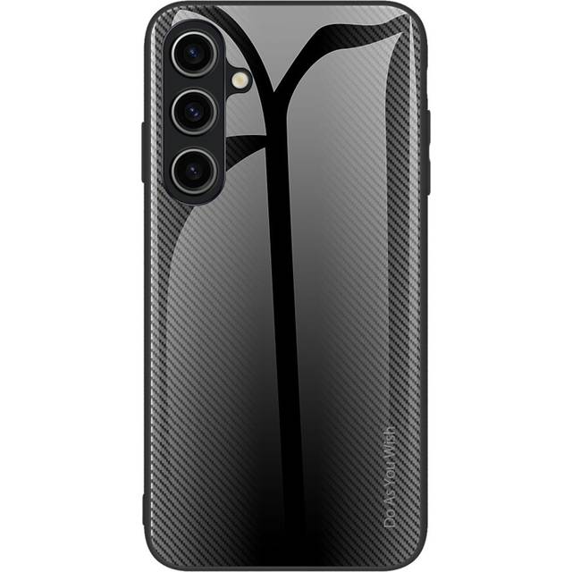 Samsung Galaxy A55 (5G) Skal m. Glasbaksida - Svart