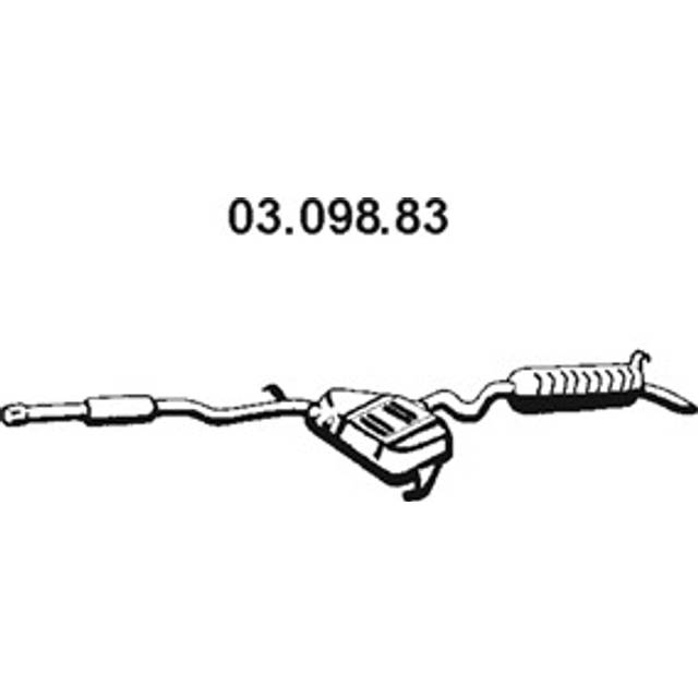 Bakre ljuddämpare EBERSPÄCHER 03.098.83
