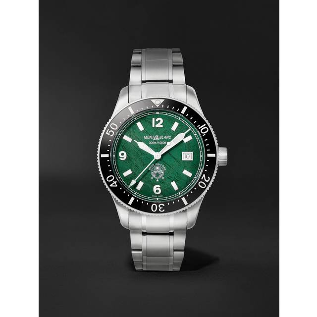 Montblanc - 1858 Iced Sea Automatic Stainless Steel and Ceramic Watch, Ref. No. MB130810 - Men - Green