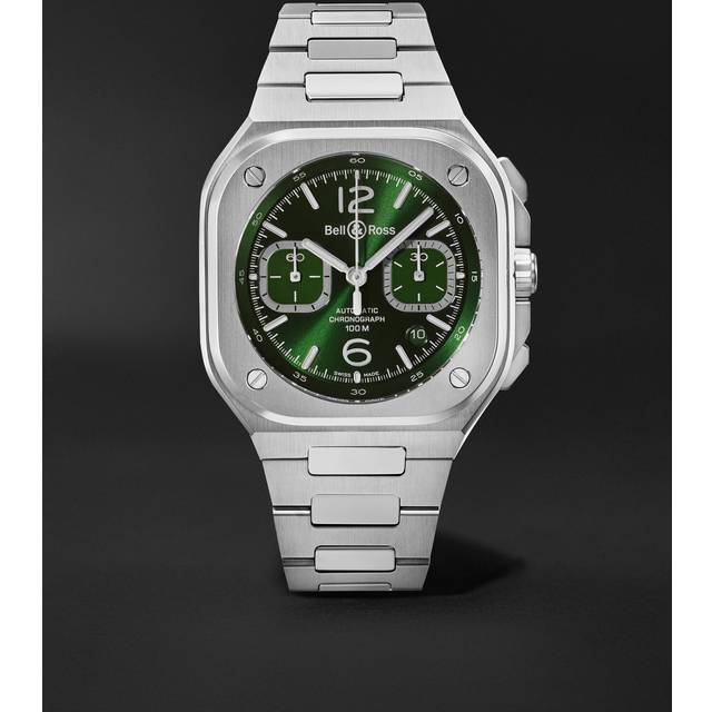 Bell & Ross - BR 05 Automatic Chronograph 42mm Stainless Steel Watch, Ref. No. BR05C-GN-ST/SST - Men - Green