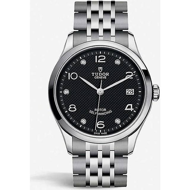 Tudor Womens Silver M91450-0004 1926 Brilliant-cut Diamond and Stainless-steel Automatic Watch 36mm - SILVER