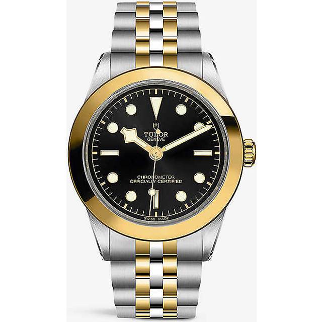 Tudor Mens Black M79663-0001 Bay S&g 18ct Yellow-gold and Steel Automatic Watch 1 Size - BLACK