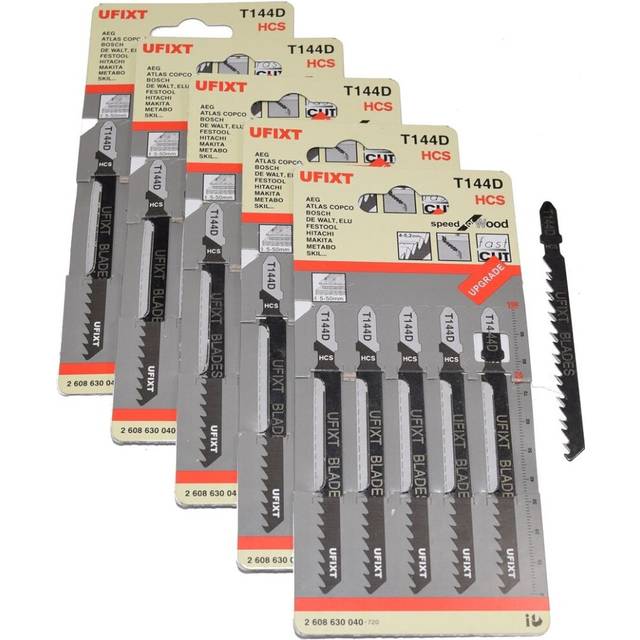 25 x Jigsaw Blades T144D High Speed Wood Cutting hcs Fits Bosch