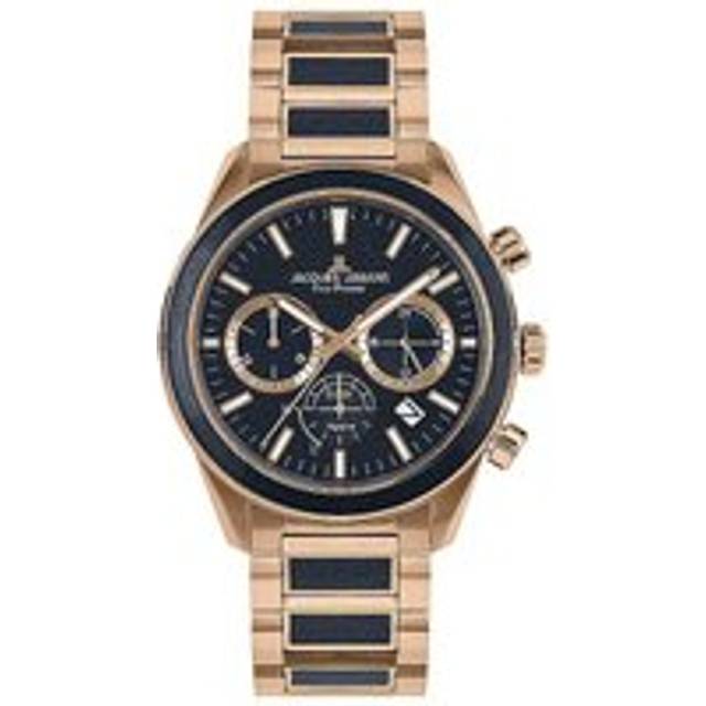 Jacques Lemans Solar Stainless Steel Bracelet Watch, Black/Green