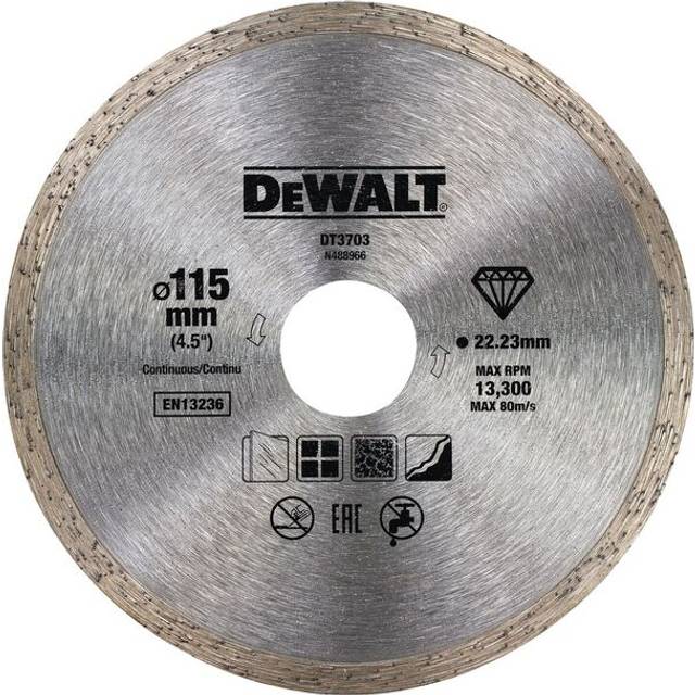 Dewalt dt3703 41/2" 115mm angle grinder hard material diamond cutting disc