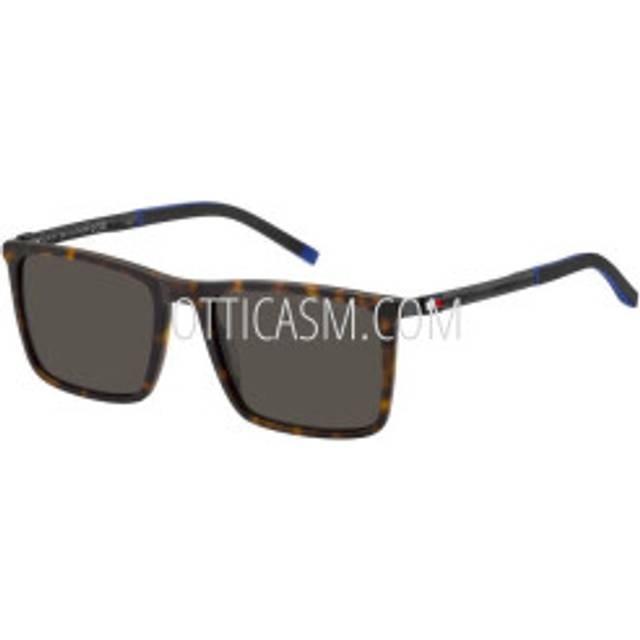 Tommy Hilfiger Man TH 2077/S N9P/IR Sunglasses Acetate Havana opaque Grey Squared