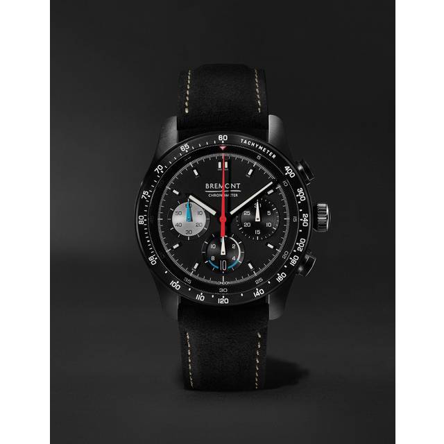 Bremont - Williams Racing WR45 Limited Edition Automatic Chronograph 43mm Stainless Steel and Alcantara Watch, Ref. WR-45-R-S - Men - Black