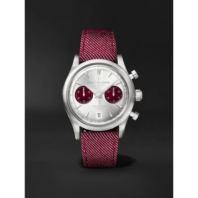 Carl F. Bucherer - Manero Flyback 40mm Chronograph Steel and Canvas Watch, Ref. No. 00.10927.08.13.04 - Men - Silver
