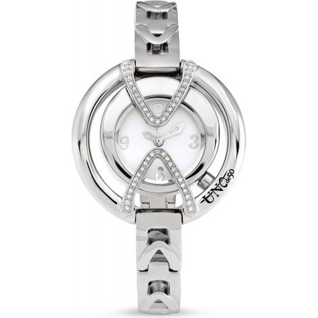 Ladies Brave White Silver Stand Out Topaz Watch REL0148BLNMTL0 / Size L