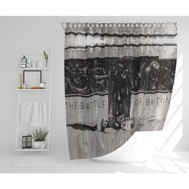 BATTLE OF BRITAIN LONDON Designer Shower Curtain (167cm H X 167cm W)