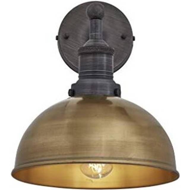 Brooklyn Dome Wall Light - Brass - 8 inch, Pewter