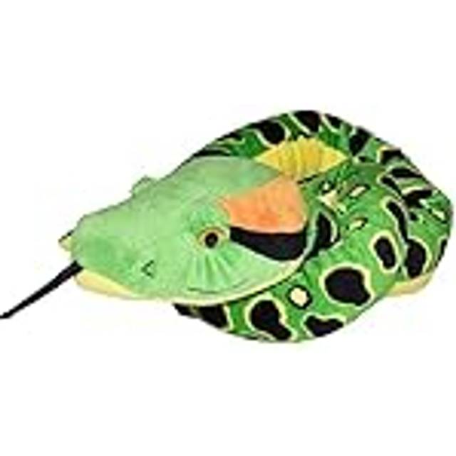 Wild Republic Plush Snake Anakonda, plyschorm, jättegosig leksak, 137 cm, babyshower, present, mjuk leksak, fyllning av återvunna vattenflaskor