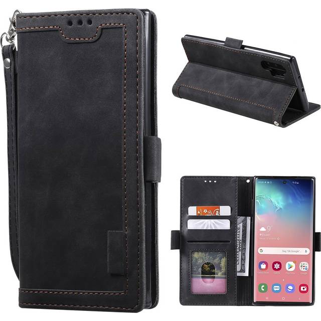 Suburbian läder Samsung Galaxy Note 10 Plus fodral - Svart