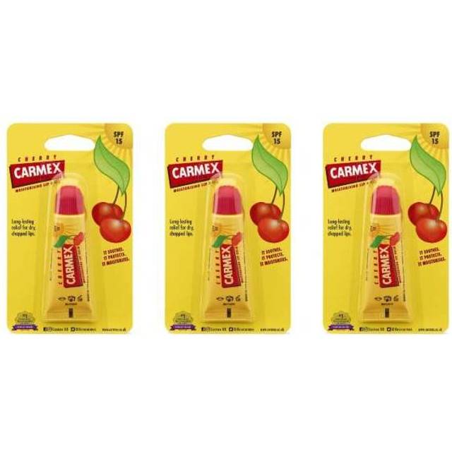 Carmex SPF15 Cherry Lip Balm Tube 10g (C13) (Pack of 3)