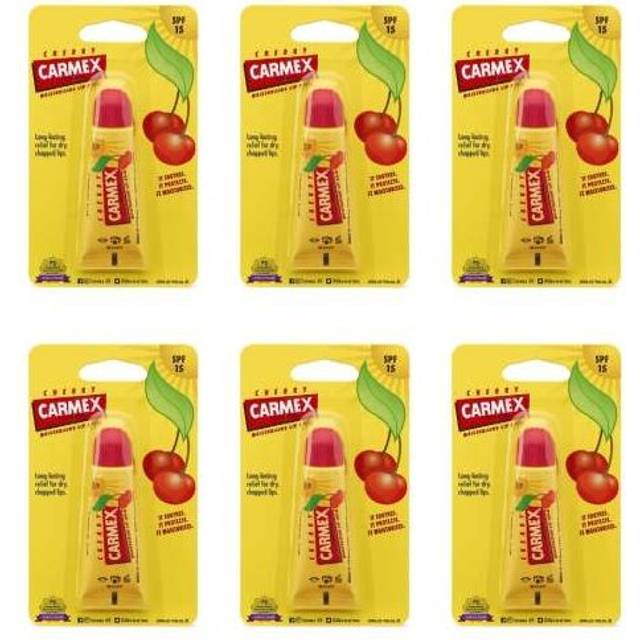 Carmex SPF15 Cherry Lip Balm Tube 10g (C13) (Pack of 6)
