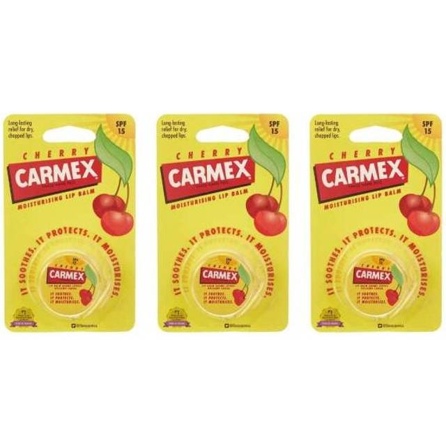 Carmex Lip Balm Pot (Cherry) (NOT LL) (Pack of 3)