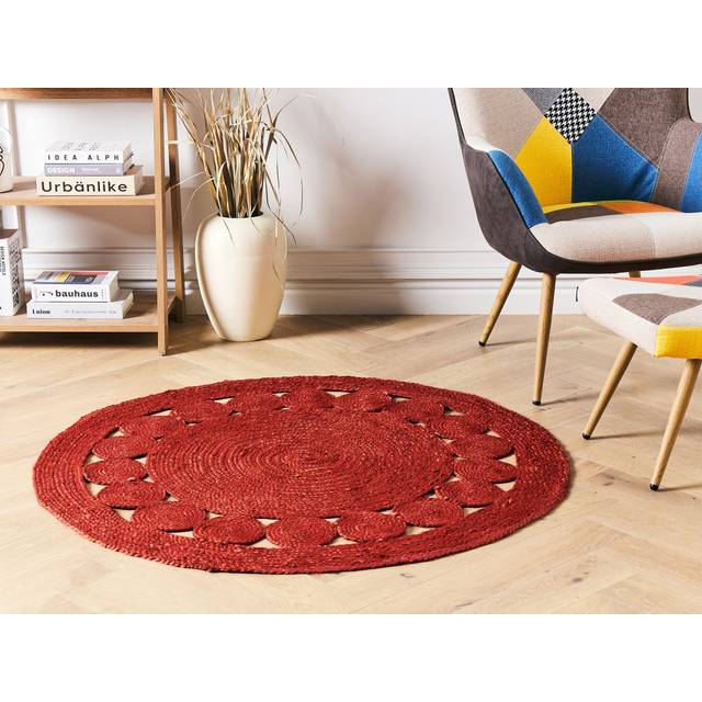 Rug KOYUNLU Red Ã¸ 120 cm Jute